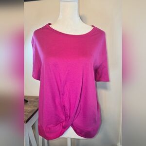 NWT Lauren Ralph Lauren Hot Pink Top Women's Size Medium